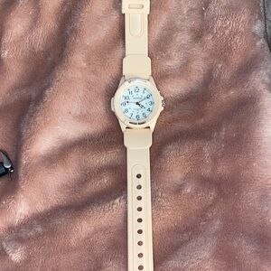 Beige Analog Watch
